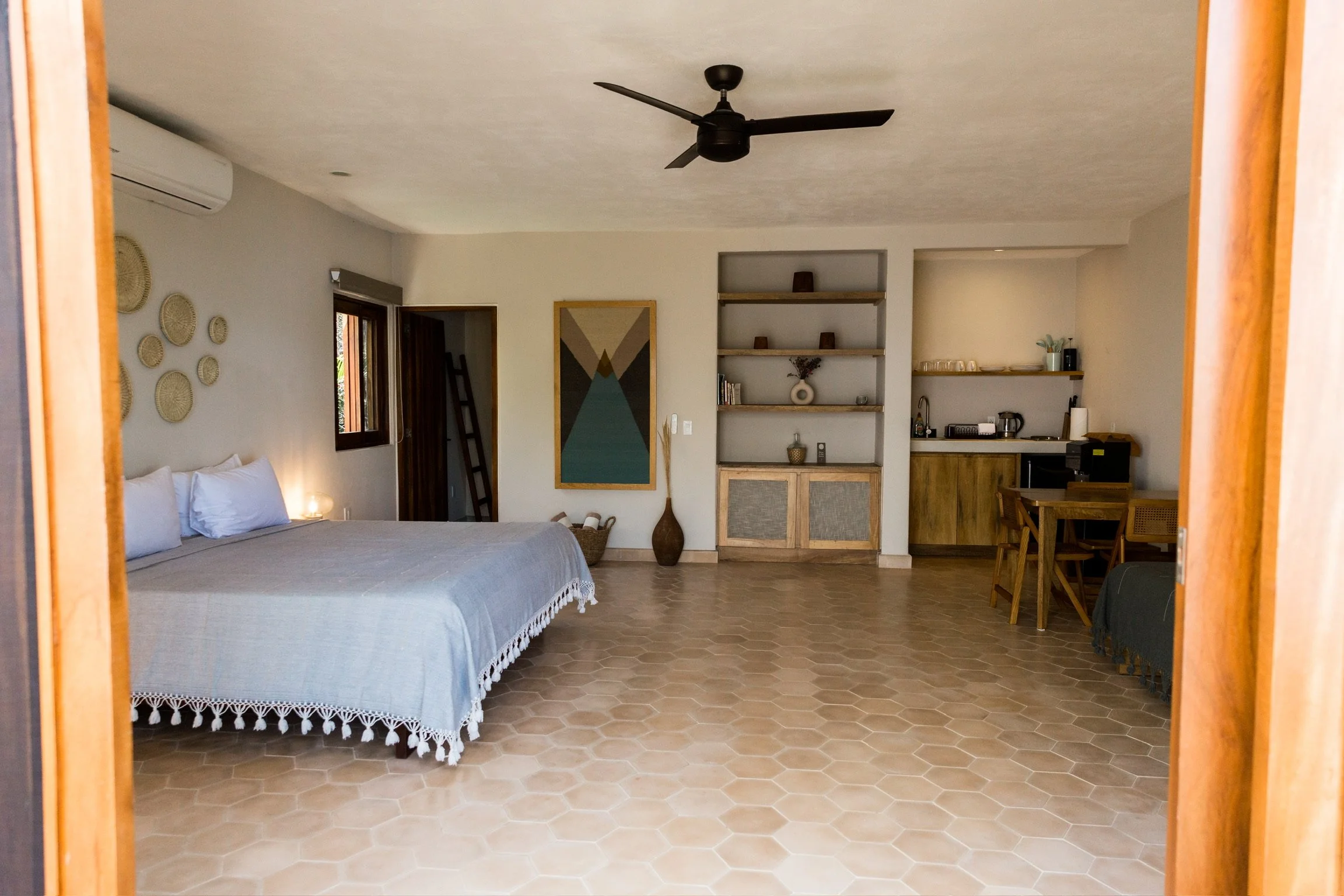 Spacious deluxe king room at La Joya Sayulita