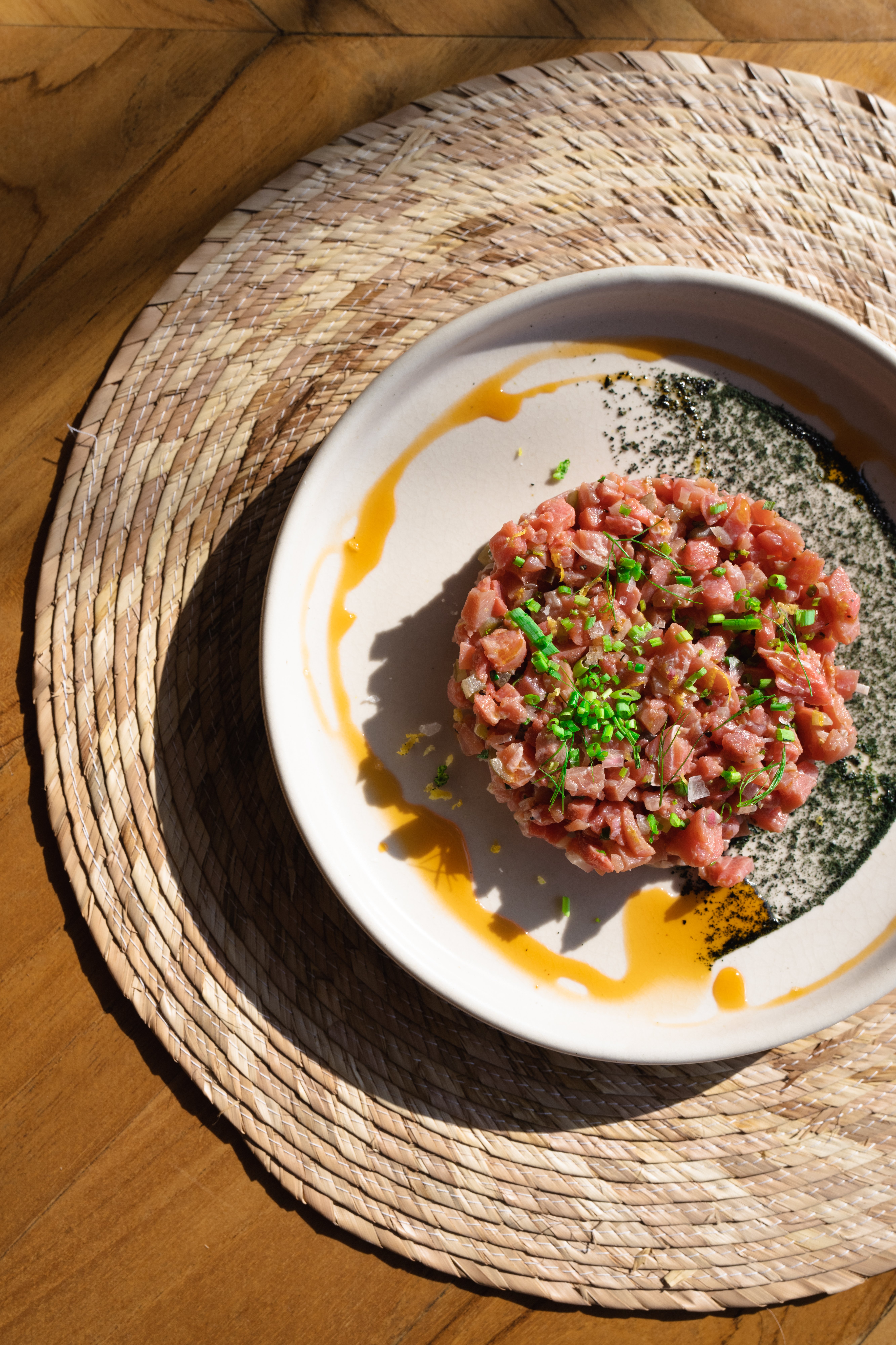 Chef-prepared dish at Tekuamana restaurant